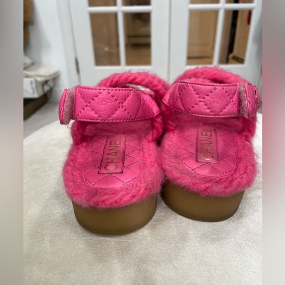 CHANEL Dad Cord Sandals- Pink - Picture 5 of 8